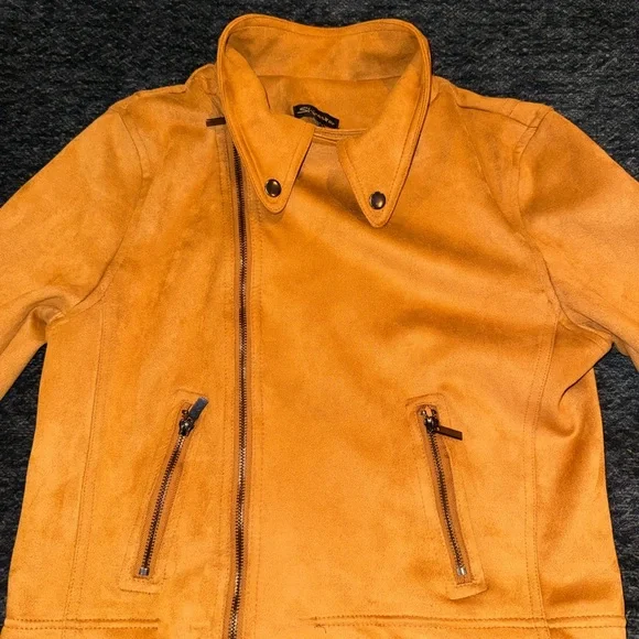 Stylish  Shinestar Suede-like Jacket Medium - Picture 5 of 8